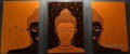 Bouddha en orange dans les panneaux de Set